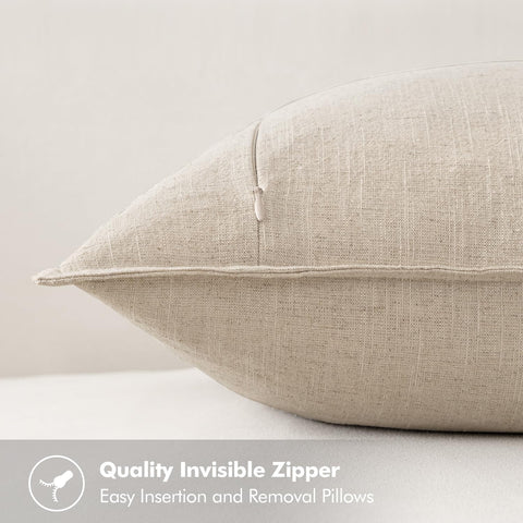 MIULEE euro sham set of 2 pillow covers ready to refresh bed or sofa