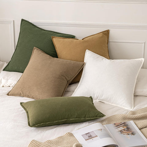 MIULEE neutral cream pillow cover supports versatile decorating styles