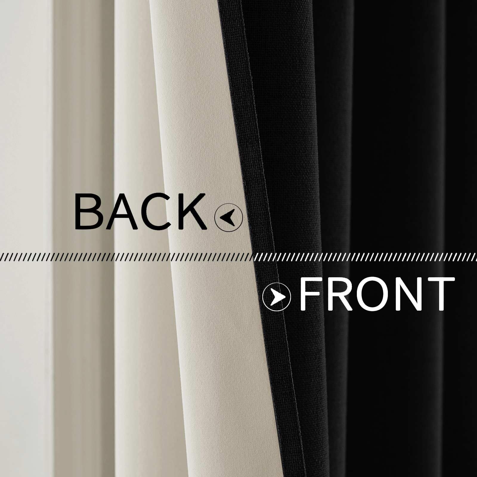 MIULEE linen-style curtains add a stylish touch to a living room