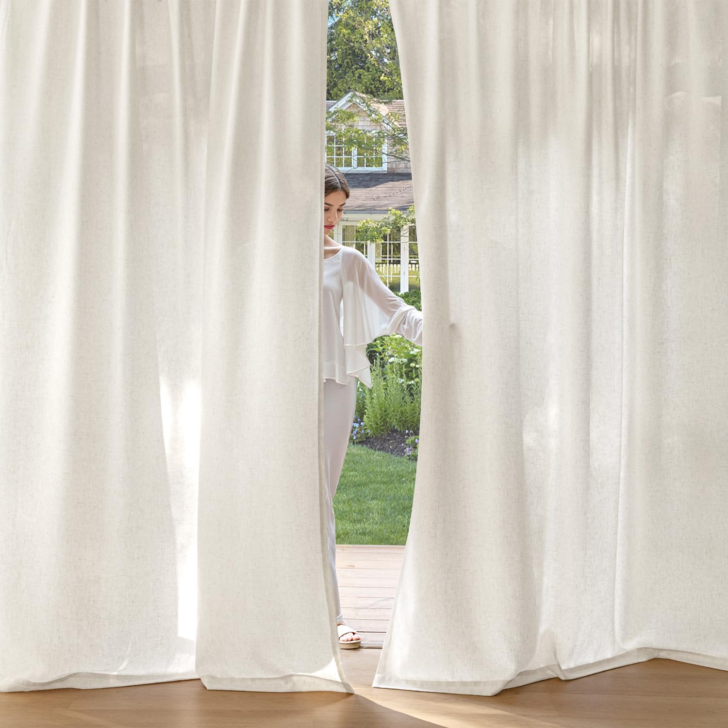 MIULEE linen texture closeup showing soft weave and durability
