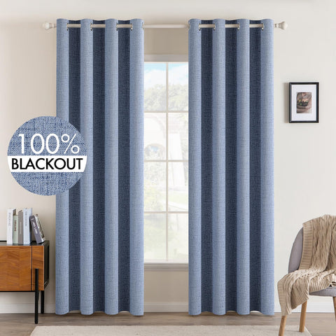 MIULEE Linen Texture Curtains fabric closeup highlights breathable faux linen texture