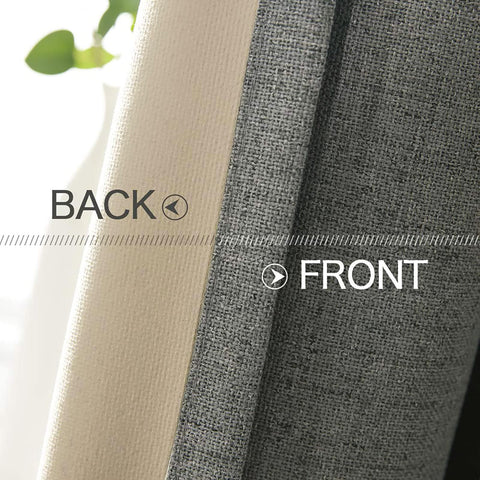 MIULEE linen drapes offer a calm, sound-dampened ambiance.