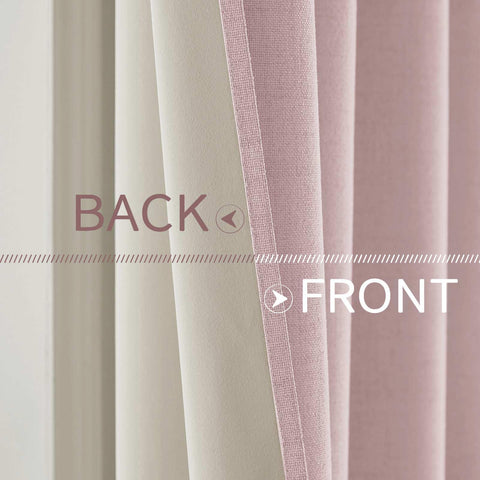 MIULEE living room pink curtains enhance privacy while complementing decor.