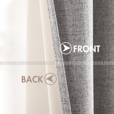 MIULEE bedroom drapes offer privacy with sound-dampening features in a quiet space.