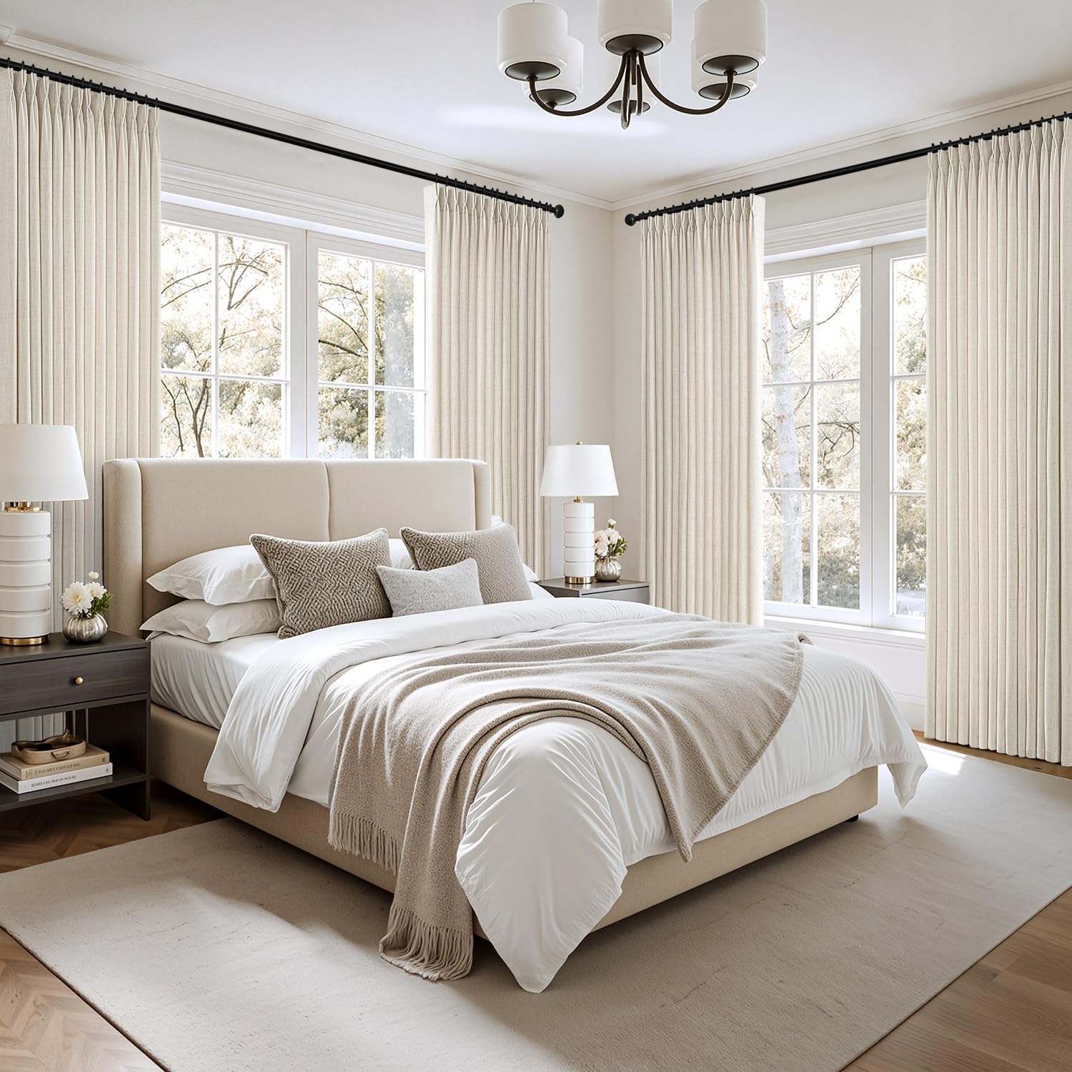 MIULEE living room curtains create a cozy, refined ambience.