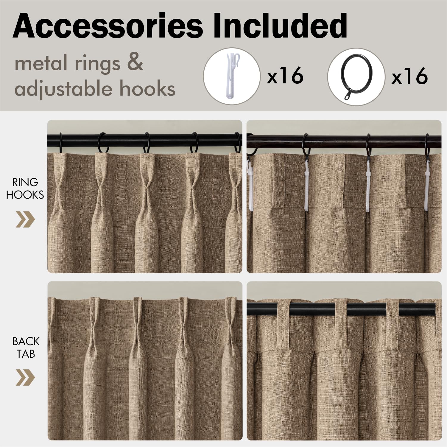 MIULEE machine washable curtains for easy home care.