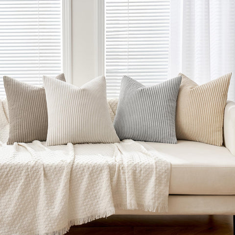 MIULEE neutral cream pillow cover complements soft color palettes.