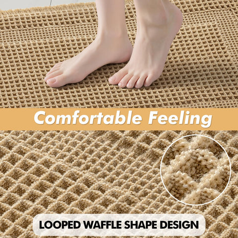 MIULEE non-slip backing closeup demonstrates secure grip on smooth floors.