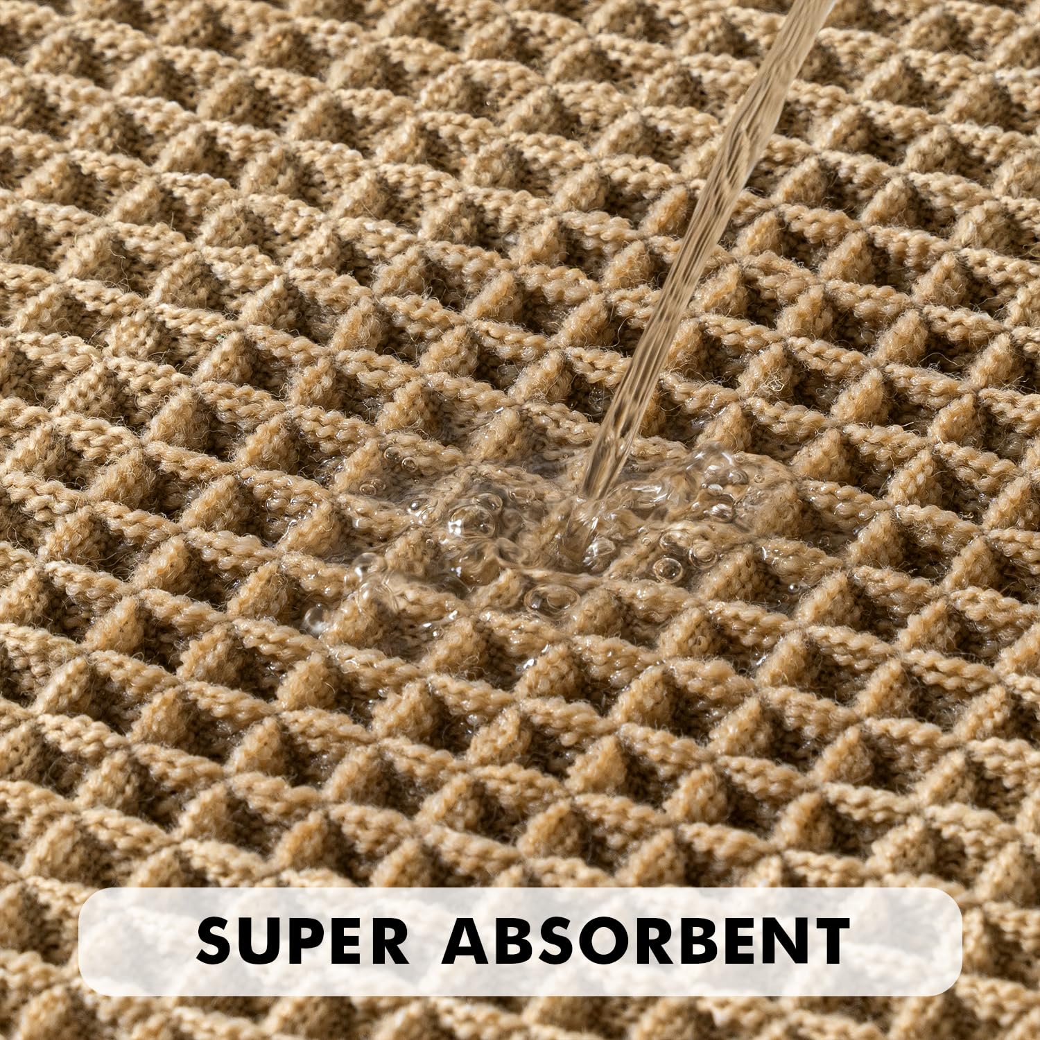 MIULEE non-slip bath mat closeup revealing grip surface