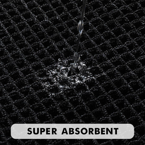 MIULEE non-slip mat with clear rubber backing improves safety on bathroom tiles