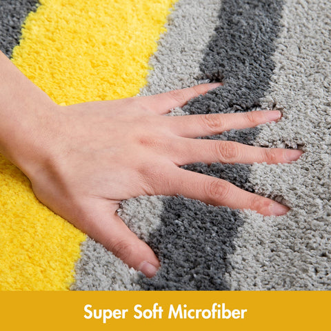 MIULEE non-slip TPR backing keeps the rug in place on smooth surfaces.