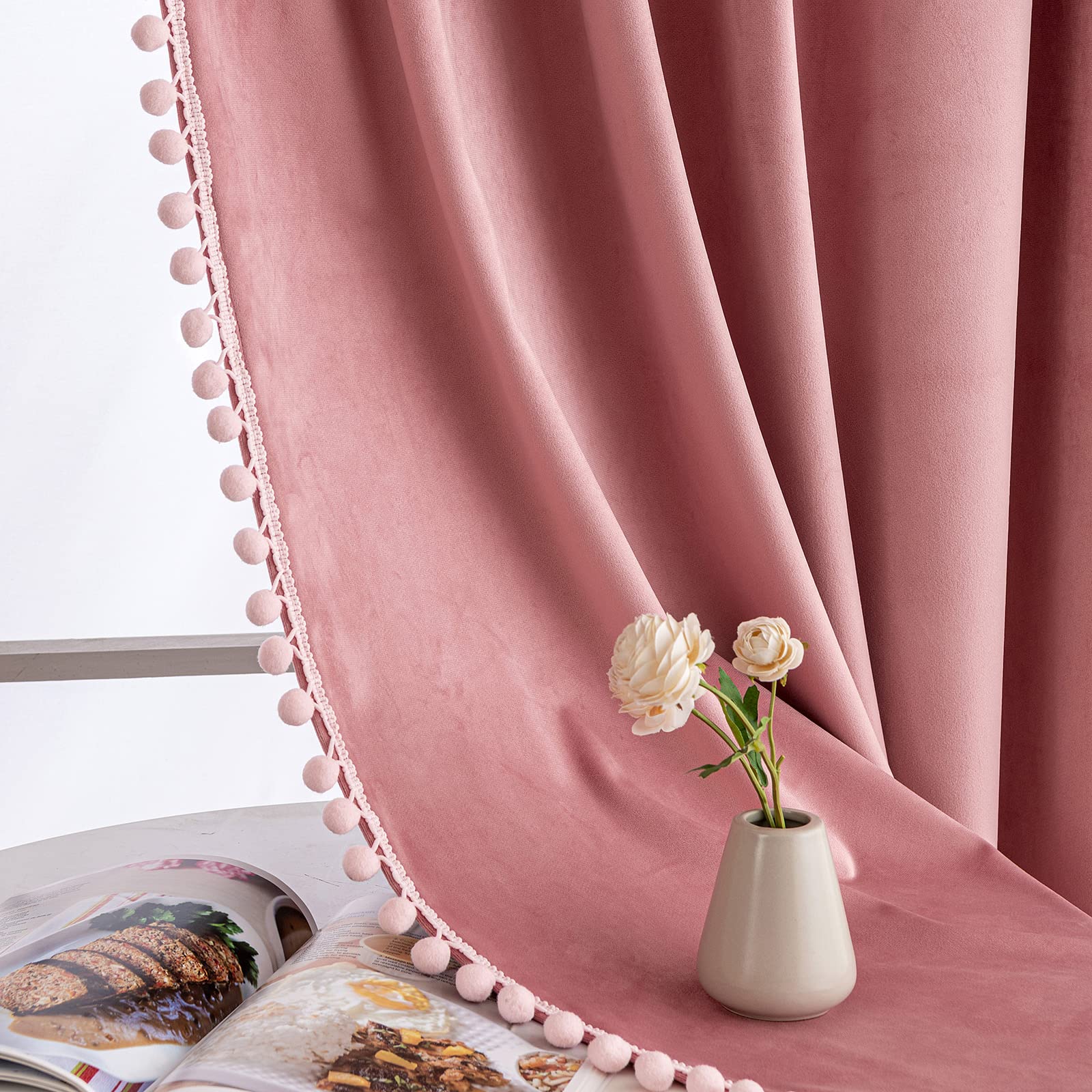Nursery-friendly MIULEE velvet curtains gentle on kids' skin in play areas