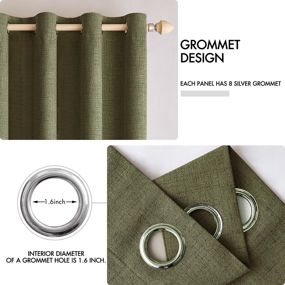 MIULEE eight-grommet top drape, easy to hang on standard rods