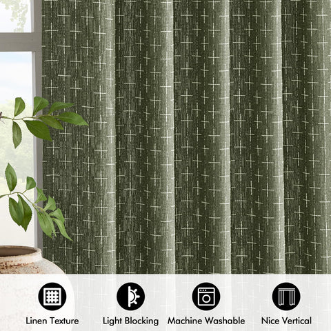 MIULEE textured linen-like fabric blends colors for a modern, cozy look.