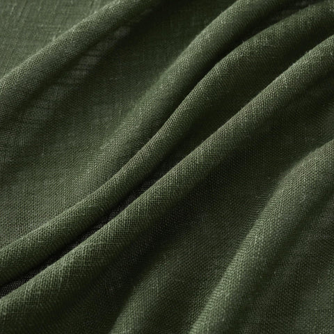 MIULEE olive green linen curtains semi-sheer light diffusion for gentle daytime glow