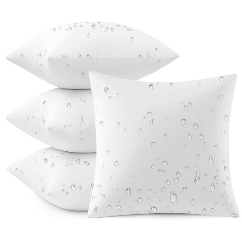 MIULEE outdoor pillow inserts 20x20 with waterproof coating for patio cushions.