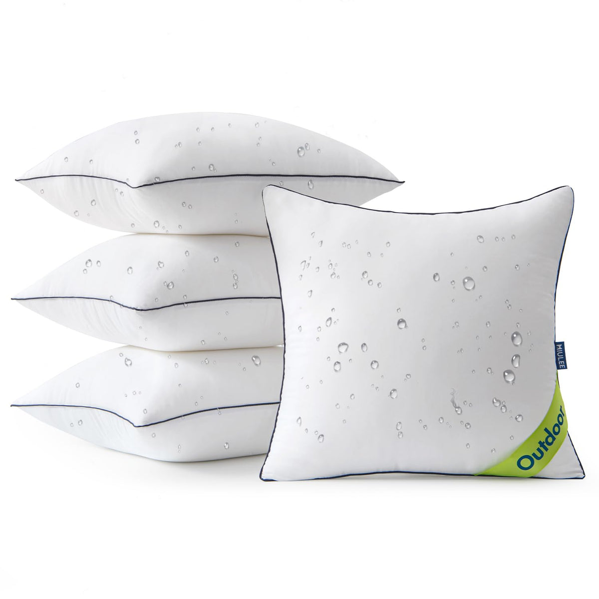 MIULEE outdoor pillow inserts 4-pack 18x18 refresh patio seating.