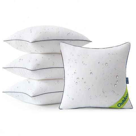 MIULEE outdoor pillow inserts 4-pack 18x18 refresh patio seating.