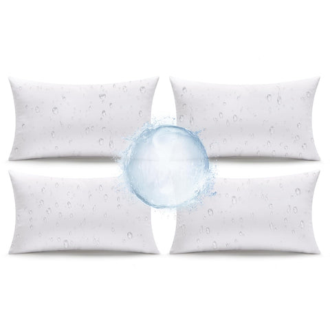 MIULEE outdoor pillows 12x20 waterproof set enhances patio seating with weather-ready comfort.