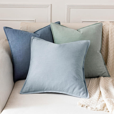 MIULEE two-pack pillow covers refresh cushions without inserts