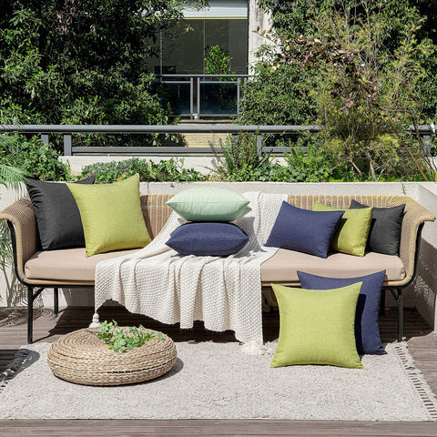 Patio scene with MIULEE cushions for stylish outdoor decor