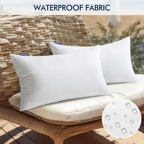 MIULEE patio sofa rectangle pillow insert adds versatile back support