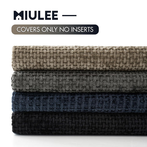MIULEE care-friendly chenille cover ready for machine wash