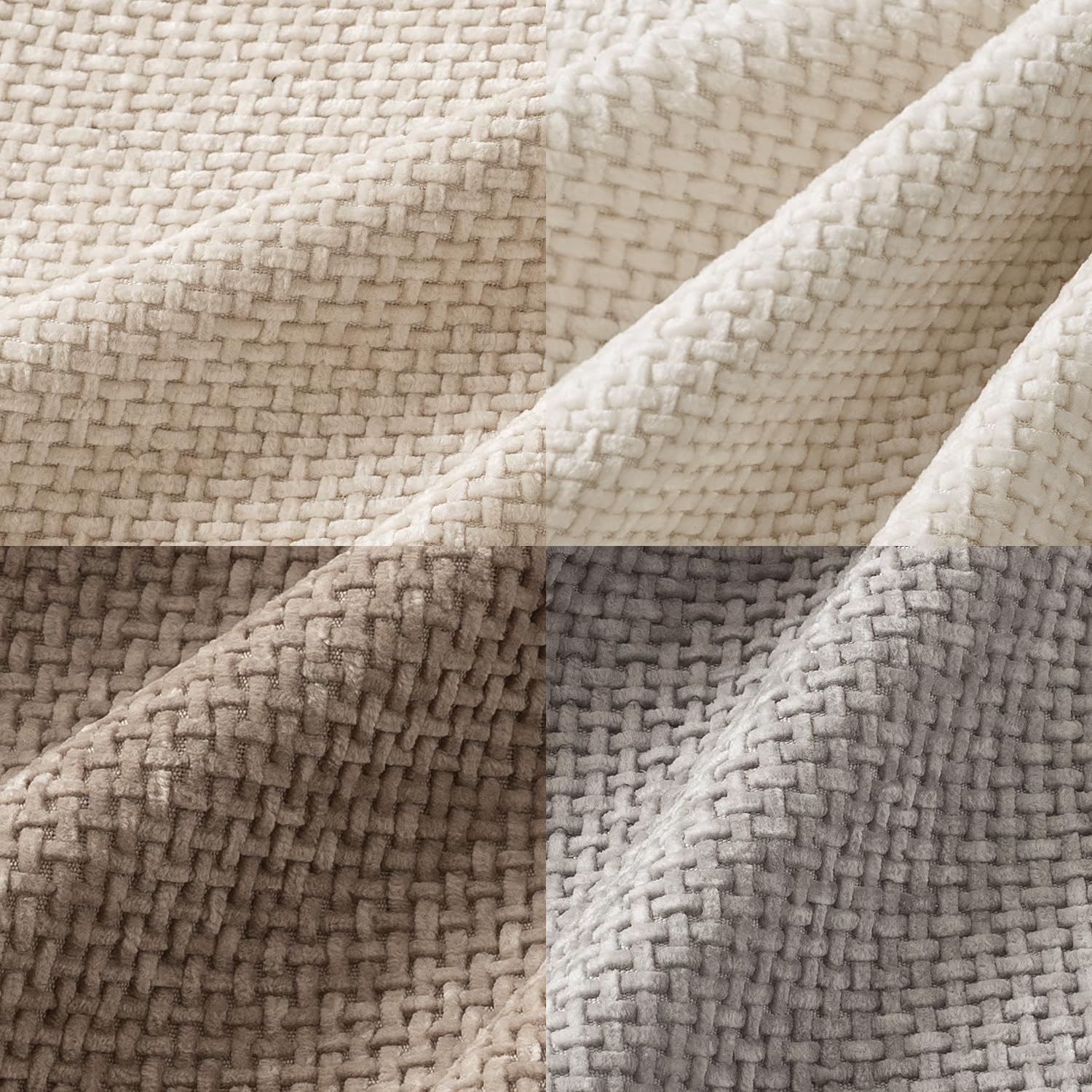 MIULEE chenille texture close-up pillow cover shows plush softness and premium finish.