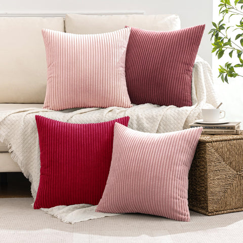 MIULEE set of four pillow covers provides easy decor refresh options.
