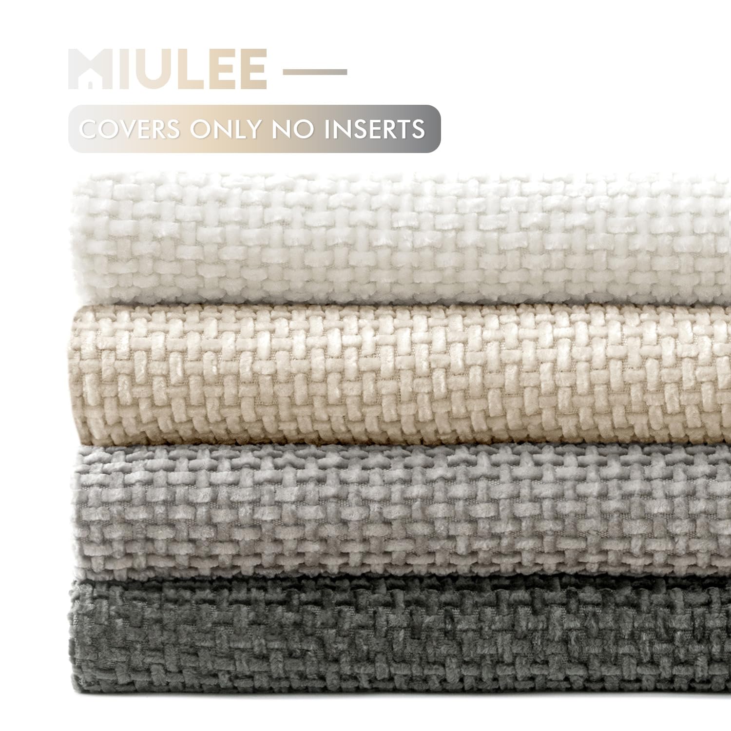 MIULEE gray-toned decorative covers pair with photography and art.