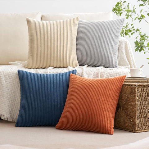 MIULEE pillow cover with hidden zipper close-up for a clean look