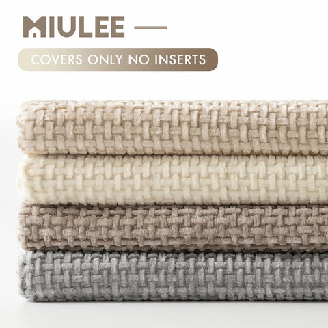 MIULEE pillow cover pairs with sofas for versatile styling