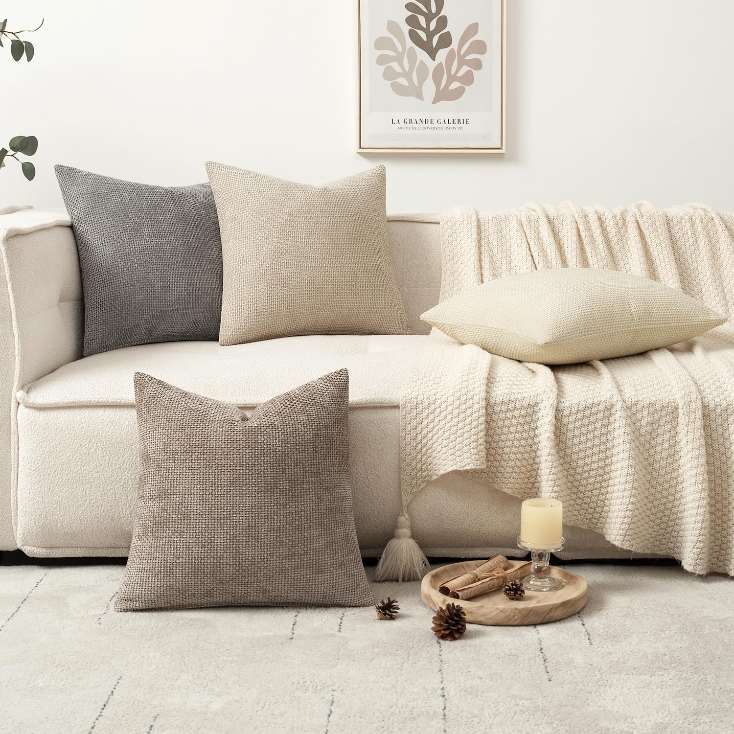 Neutral tones from MIULEE coordinate farmhouse and boho decor