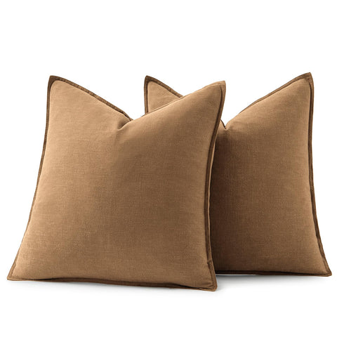 MIULEE pillow cover on sofa elevates couch or bed decor.
