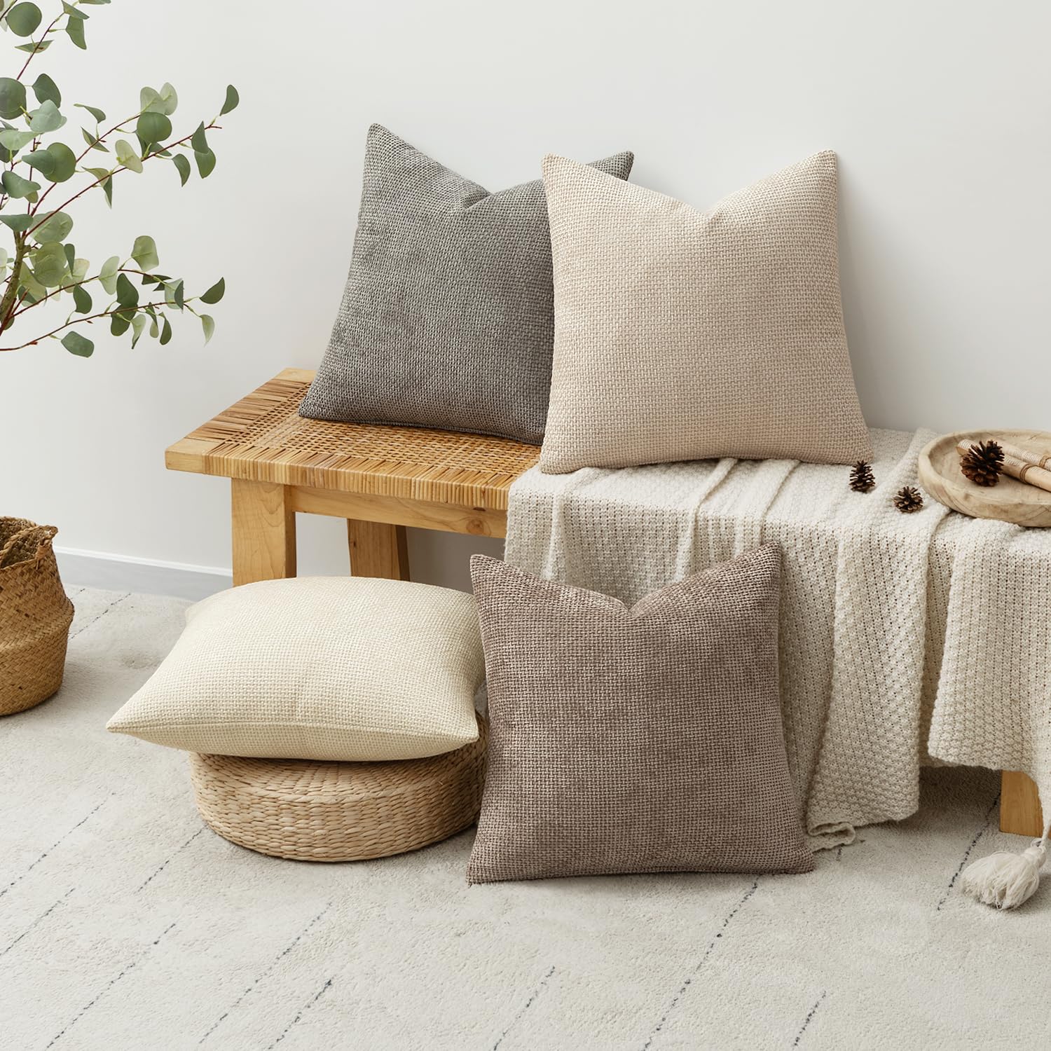 MIULEE four-pack set for easy living room refresh
