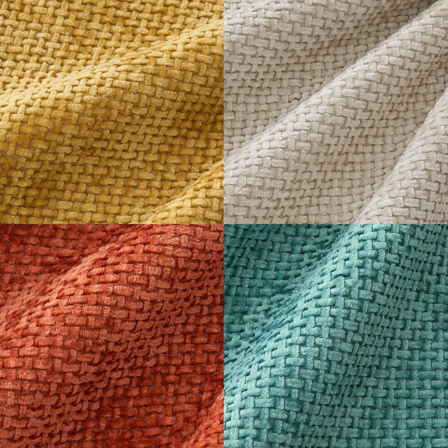 MIULEE 18x18 pillow covers in dusty teal close-up for cozy living room accents.