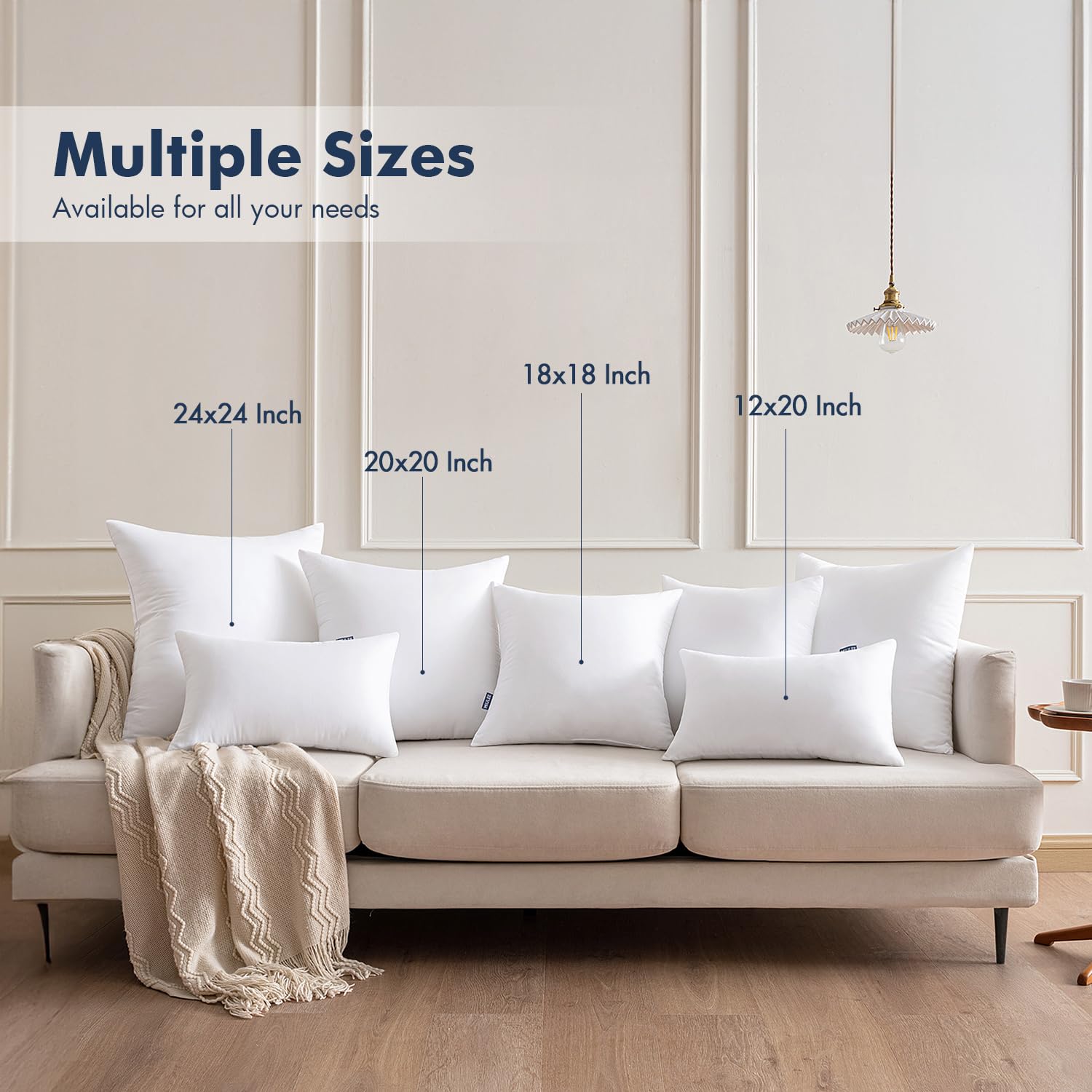 MIULEE pillow insert care tips for easy spot cleaning