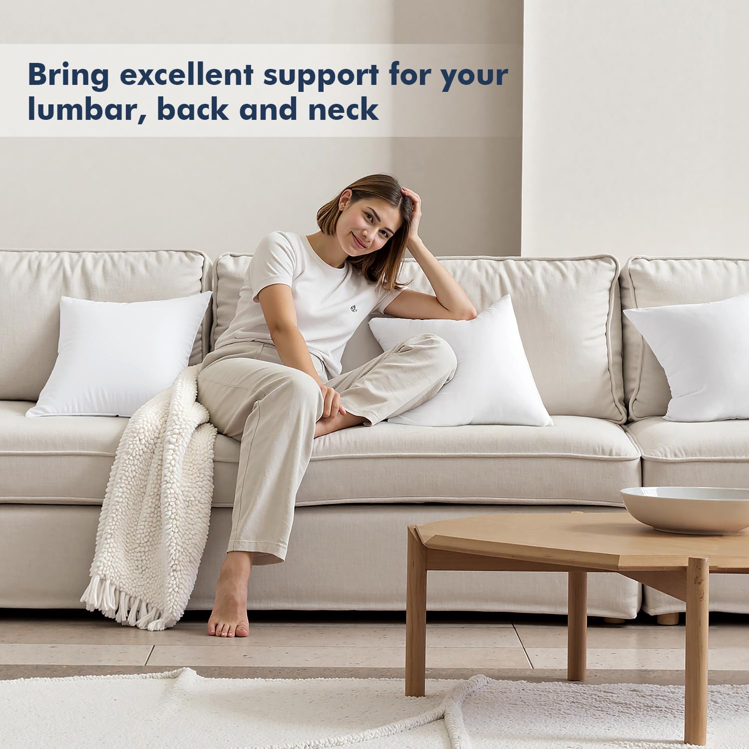 MIULEE pillow insert color-coordinated styling ideas for bedroom