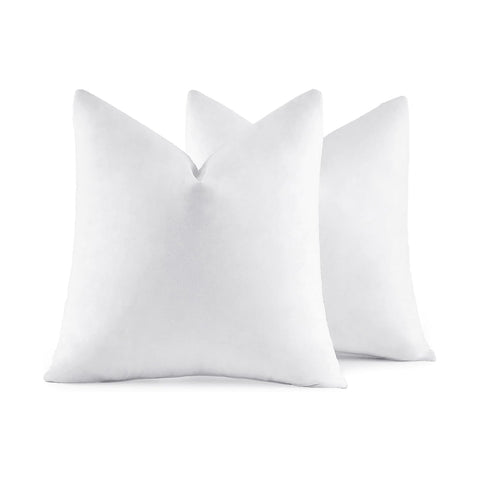 MIULEE 20x20 pillow insert, vacuum-packed set of two, plush and durable for cushions