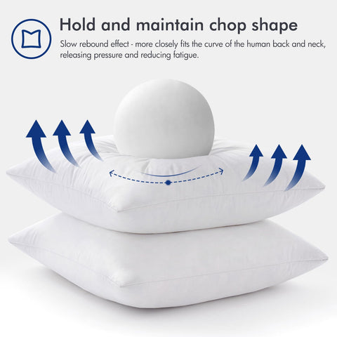 Single MIULEE 20x20 pillow insert shown in vacuum packaging