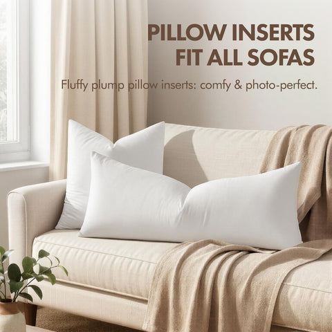 MIULEE pillow insert displayed on a chair for versatile decor and comfort.