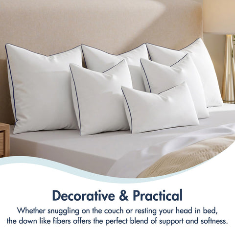 MIULEE 24x24 insert on bed setup, enhances aesthetics and comfort.
