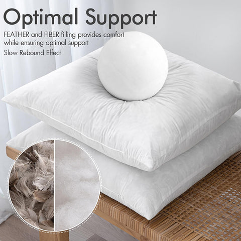 Fluffy fill of MIULEE inserts balances softness with structured support for lounging.