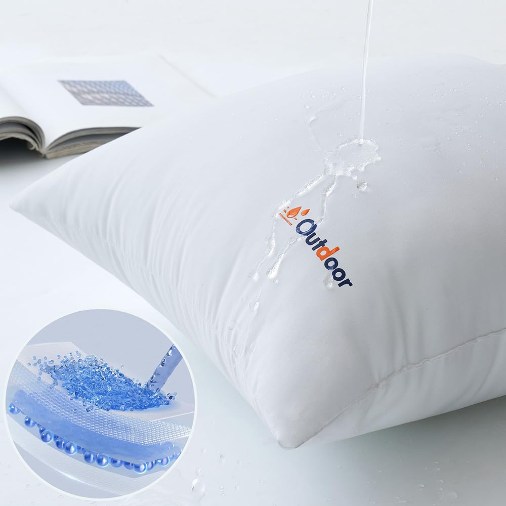 Outdoor-ready with water-resistant cover for balcony or patio