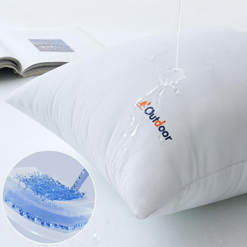 Outdoor-ready with water-resistant cover for balcony or patio