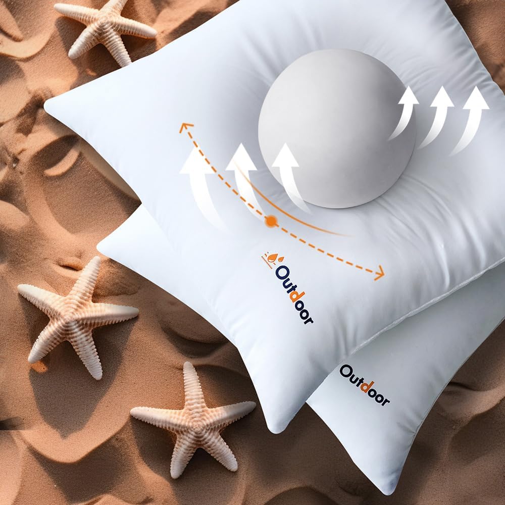 Poolside setup with quick-dry, waterproof cushions