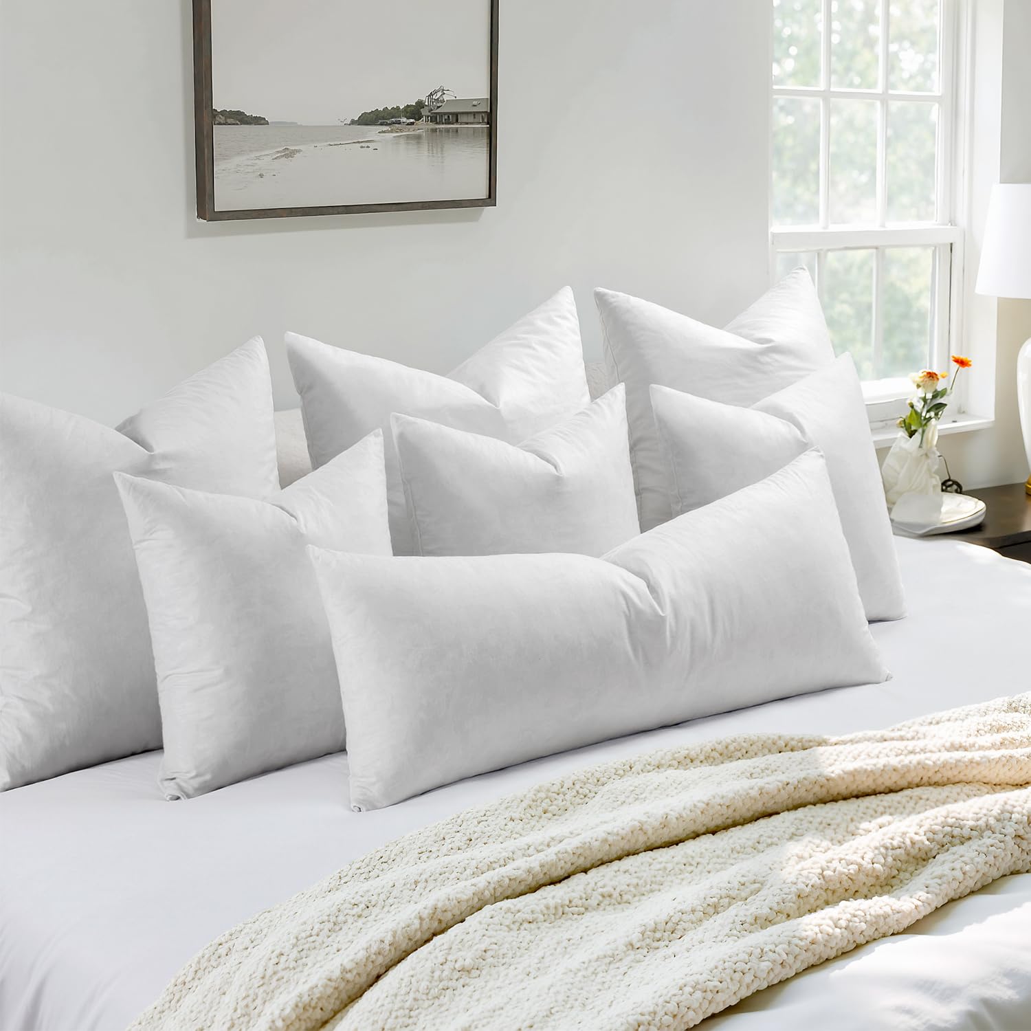 MIULEE 22x22 inserts fit decorative cushions for versatile living room décor.