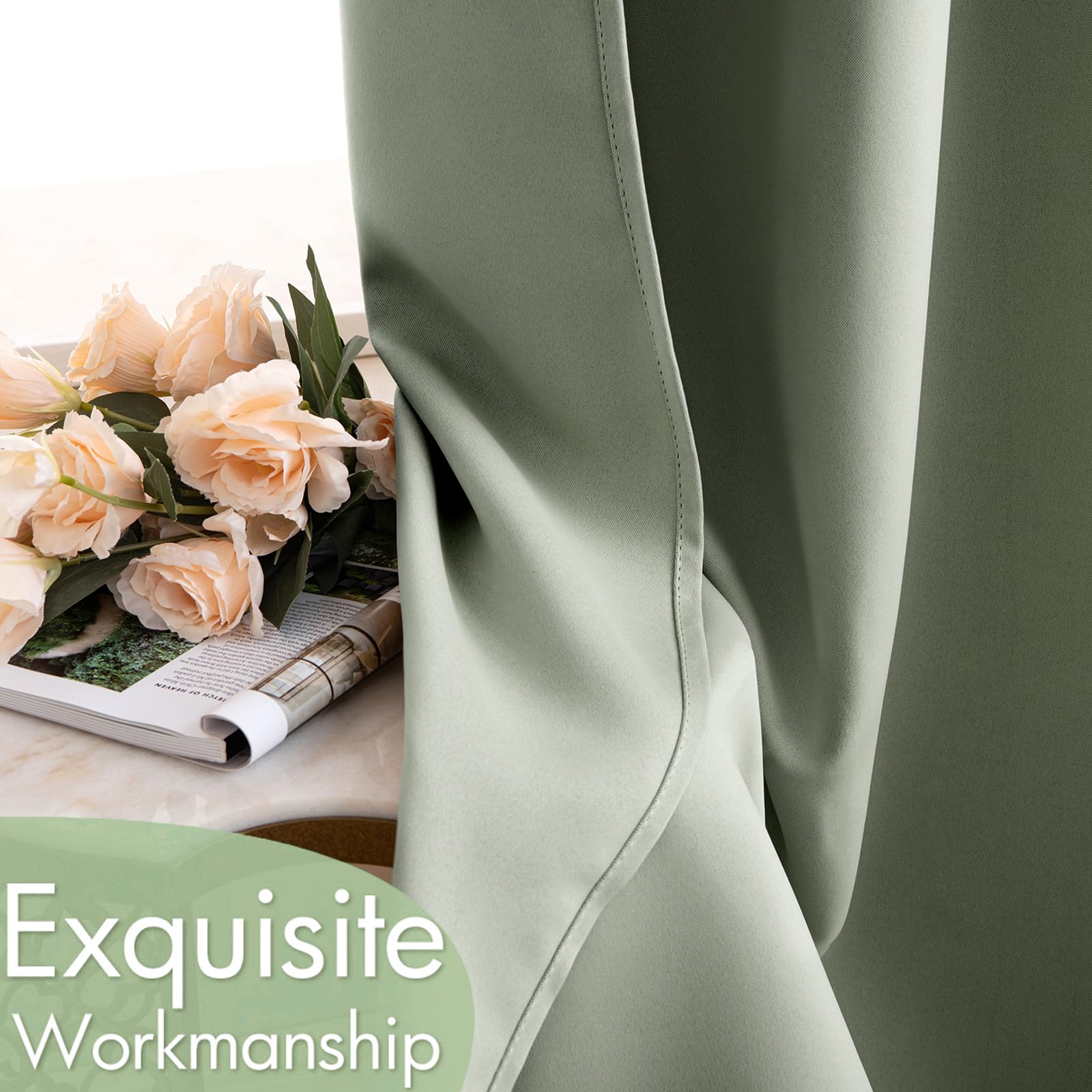 MIULEE durable polyester fabric resists fading and wrinkling