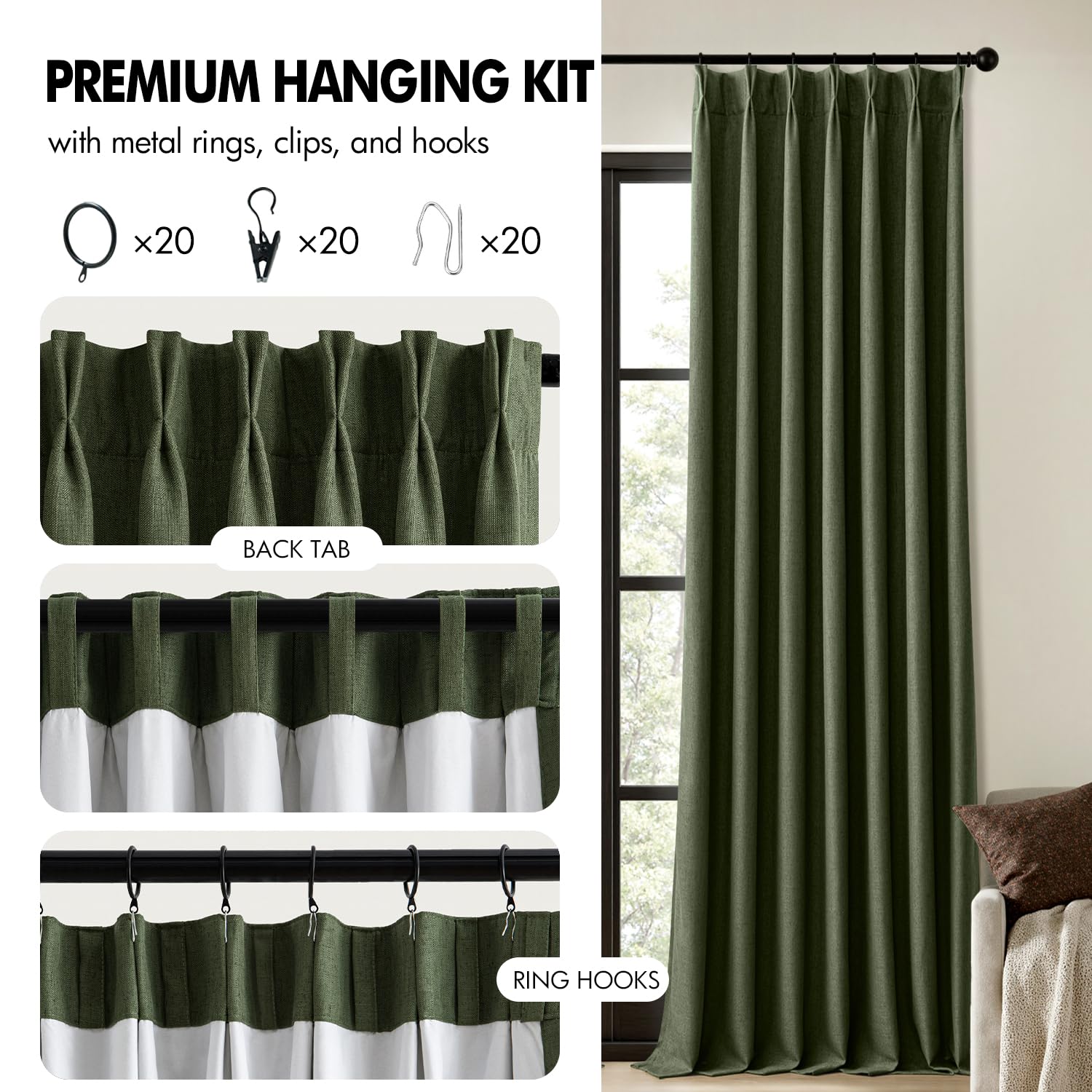 MIULEE privacy and energy control for year-round comfort