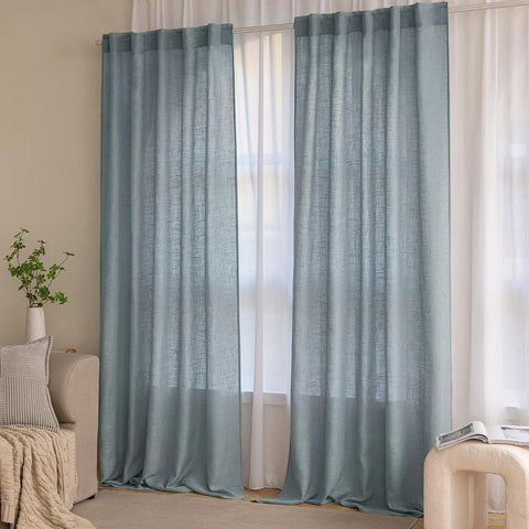 MIULEE privacy-friendly curtains diffuse light without full transparency.